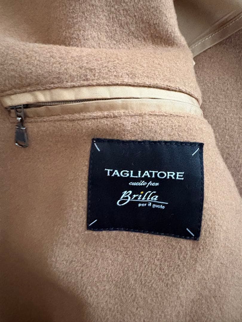 ベージュ ウールコート