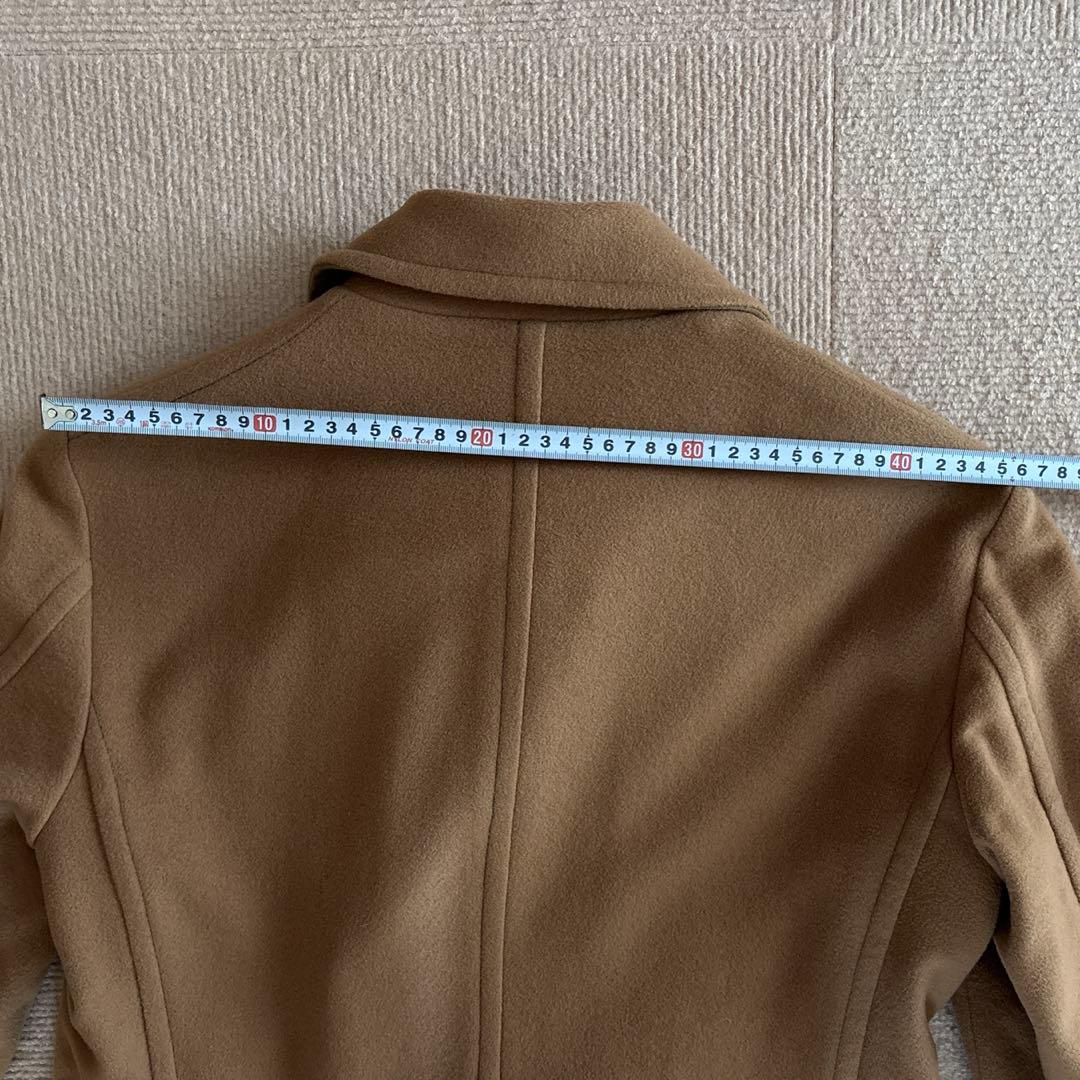 ベージュ ウールコート