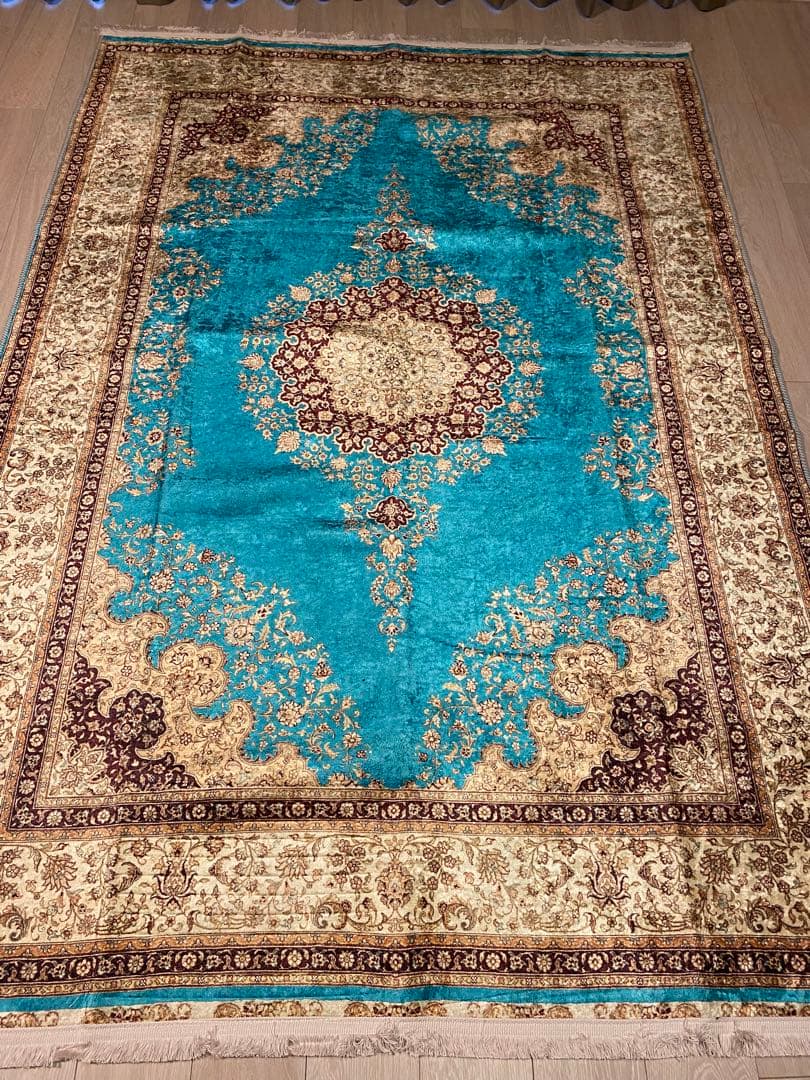 トルコのカーペット 160x230cm mint green