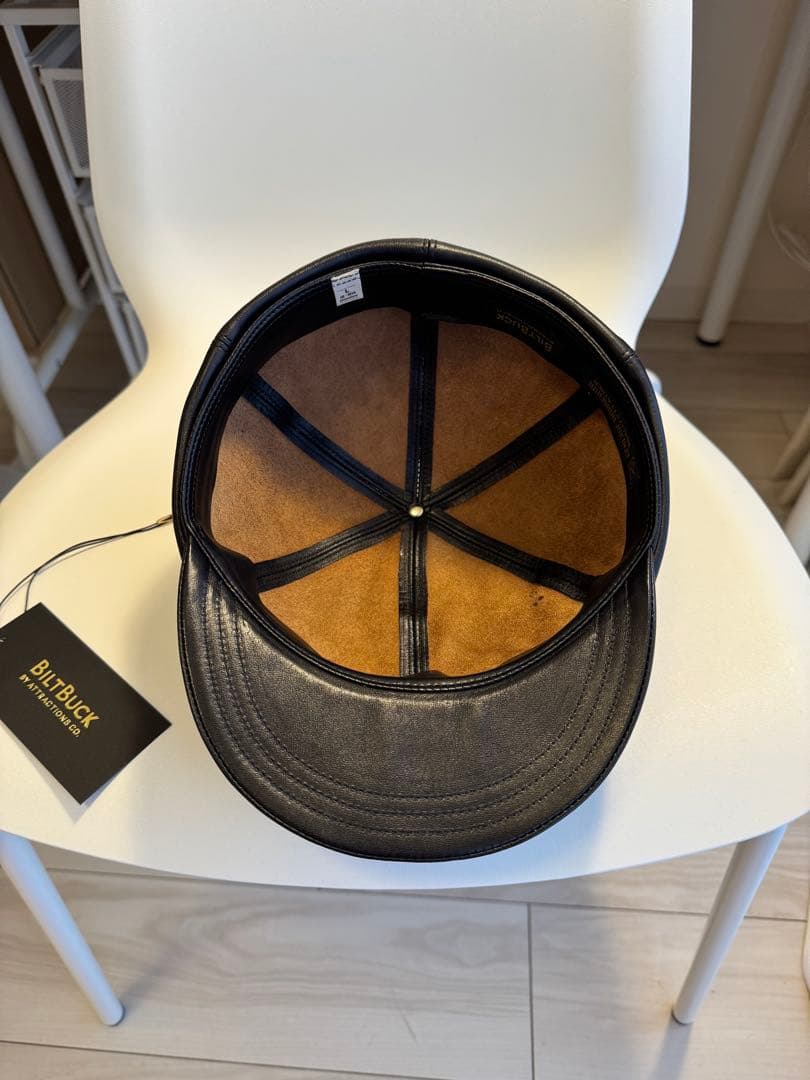 未使用Attractions BILTBUCK Lot.737 レザー帽子 L