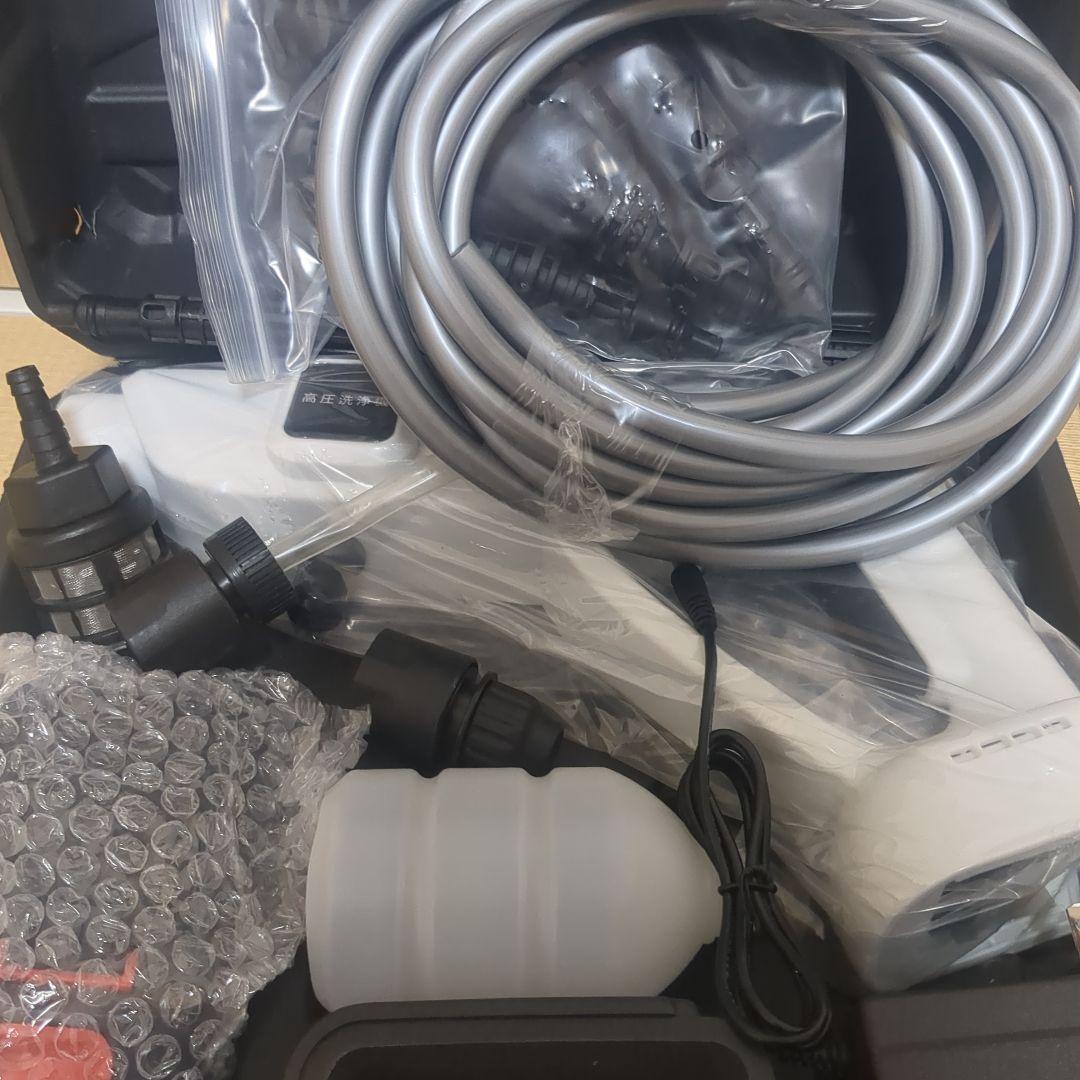 高圧洗浄機 洗車店監修 持ち運び便利 庭/屋外/階段/ガラス 日本語取扱説明書