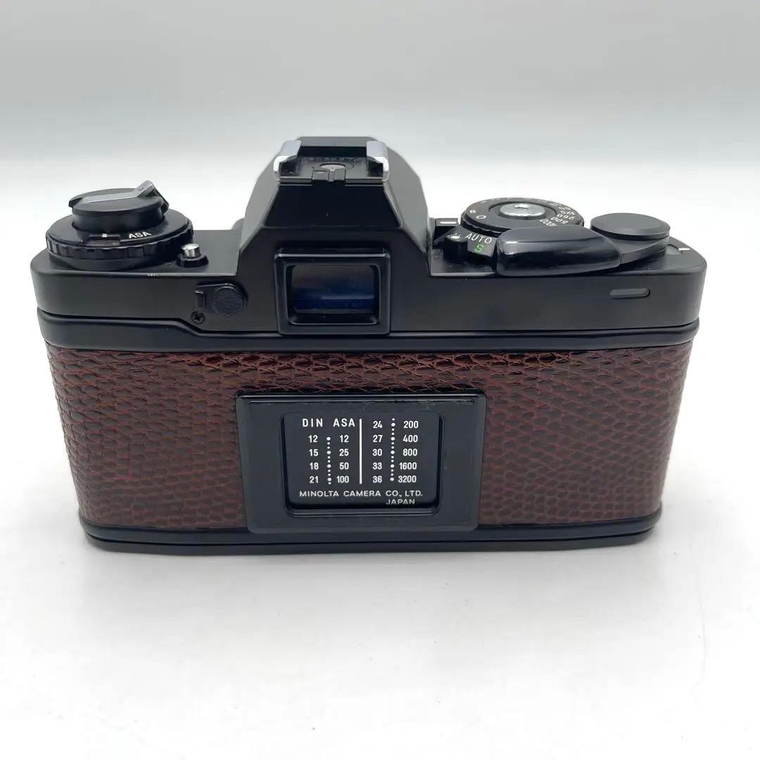 ★希少★ミノルタ Minolta XD フィルムカメラ トカゲ革 こげ茶