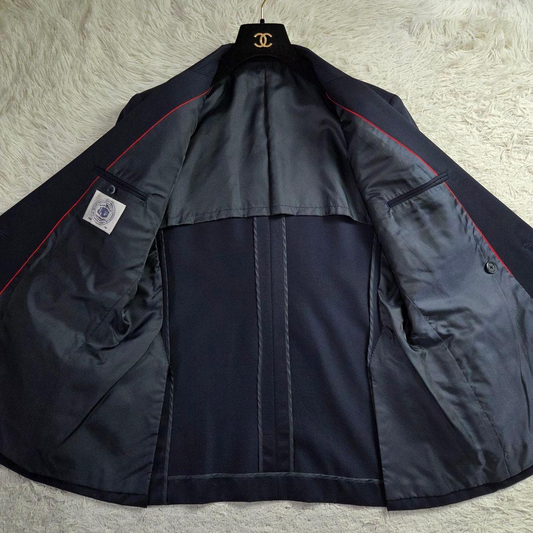 極美品 ジェイプレス ダブル 紺ブレ サイズ11 L 金ボタン 濃紺