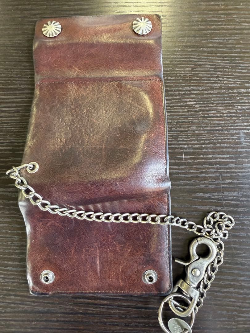 RRL ★ イタリアンレザーを使用 レザーチェーンウォレット