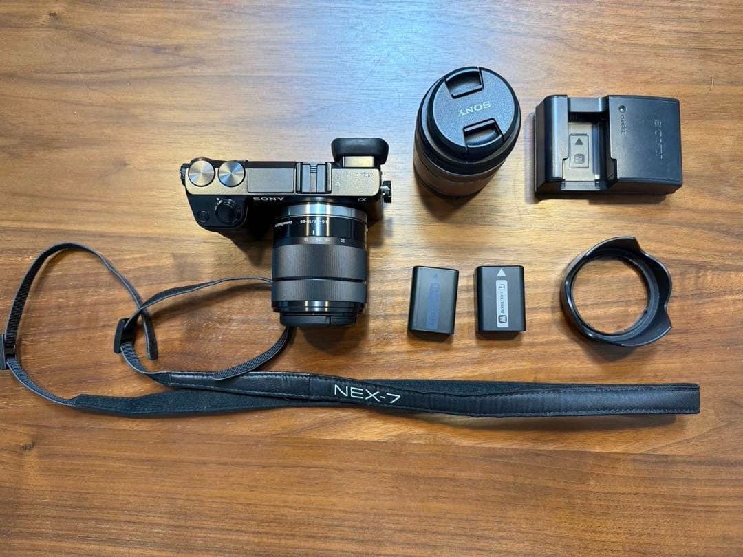 ミラーレンズカメラ SONY NEX-7 レンズ2個付