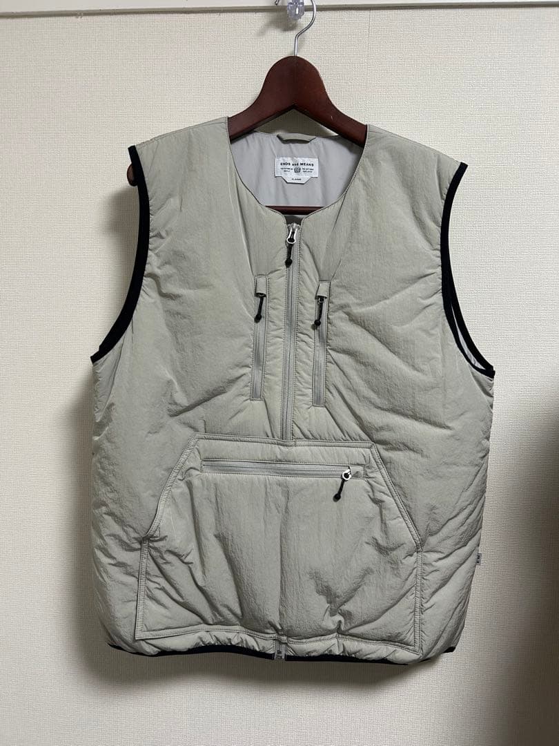 ENDS and MEANS XL ライトグレー ベスト