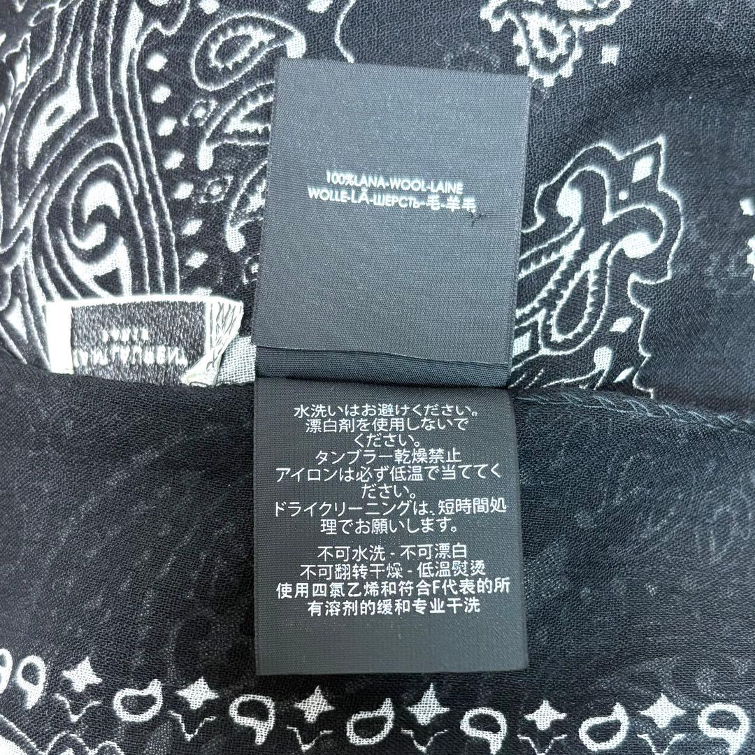 極美品 SAINT LAURENT PARIS ペイズリー柄ストール スカーフ