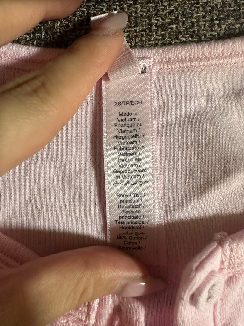 ピンク 長袖カーディガン セットアップ　skims