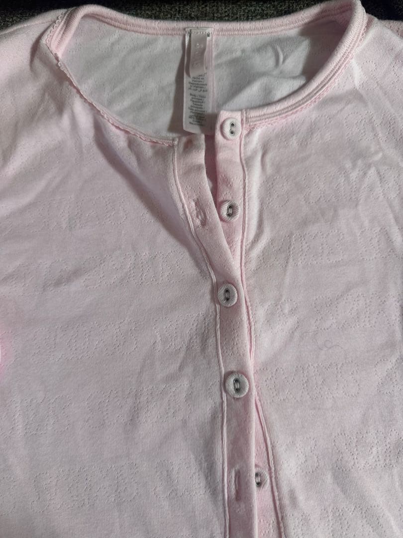 ピンク 長袖カーディガン セットアップ　skims