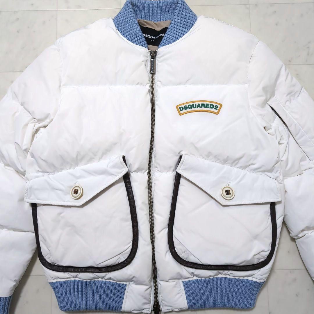 2023AW DSQUARED2 MA-1 ホワイトダウンジャケット