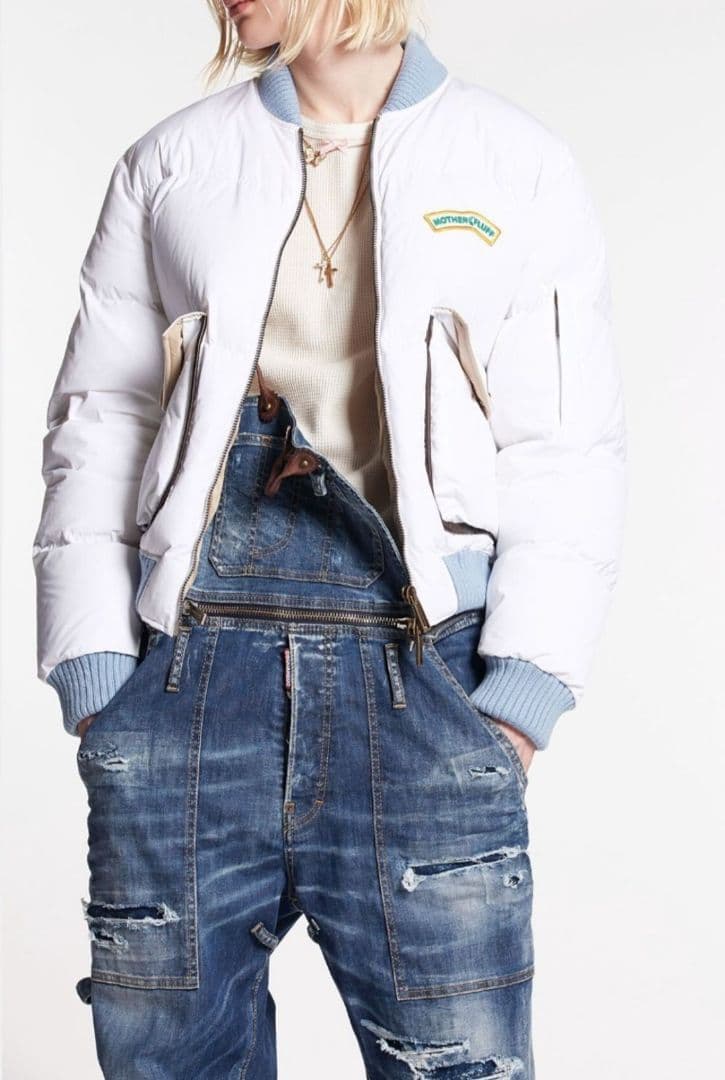 2023AW DSQUARED2 MA-1 ホワイトダウンジャケット