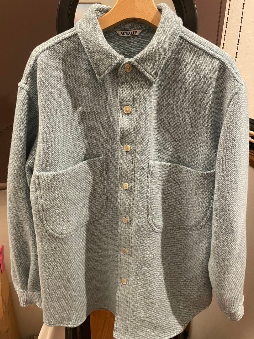 AURALEE SHETLAND WOOL SHIRTS サイズ3