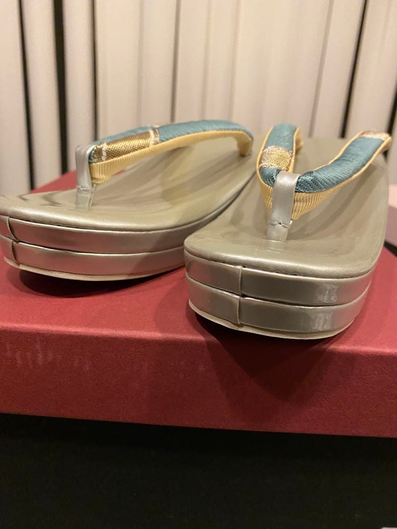 未使用 草履バッグセット 帯地 成人式 結婚式 振袖 卒業式 袴 くすみカラー