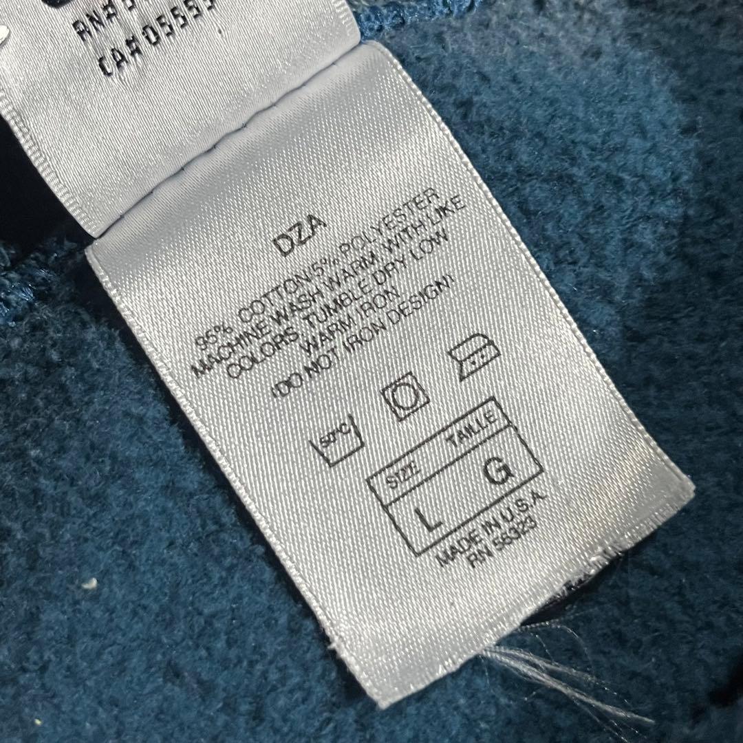 90s NIKE USA製 half＆half 抜染 ボロ トレーナー ロゴ