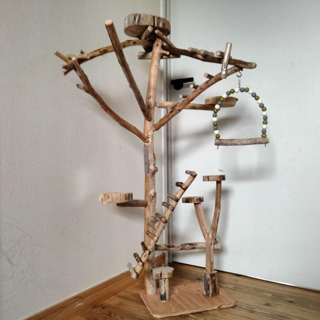 ET バードアスレチックジム 天然木 自然木 流木 止まり木 インコ