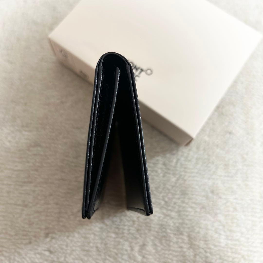 新品未使用　モンブラン　カードケース　名刺入れ　カーフレザー　黒　レザー　本革