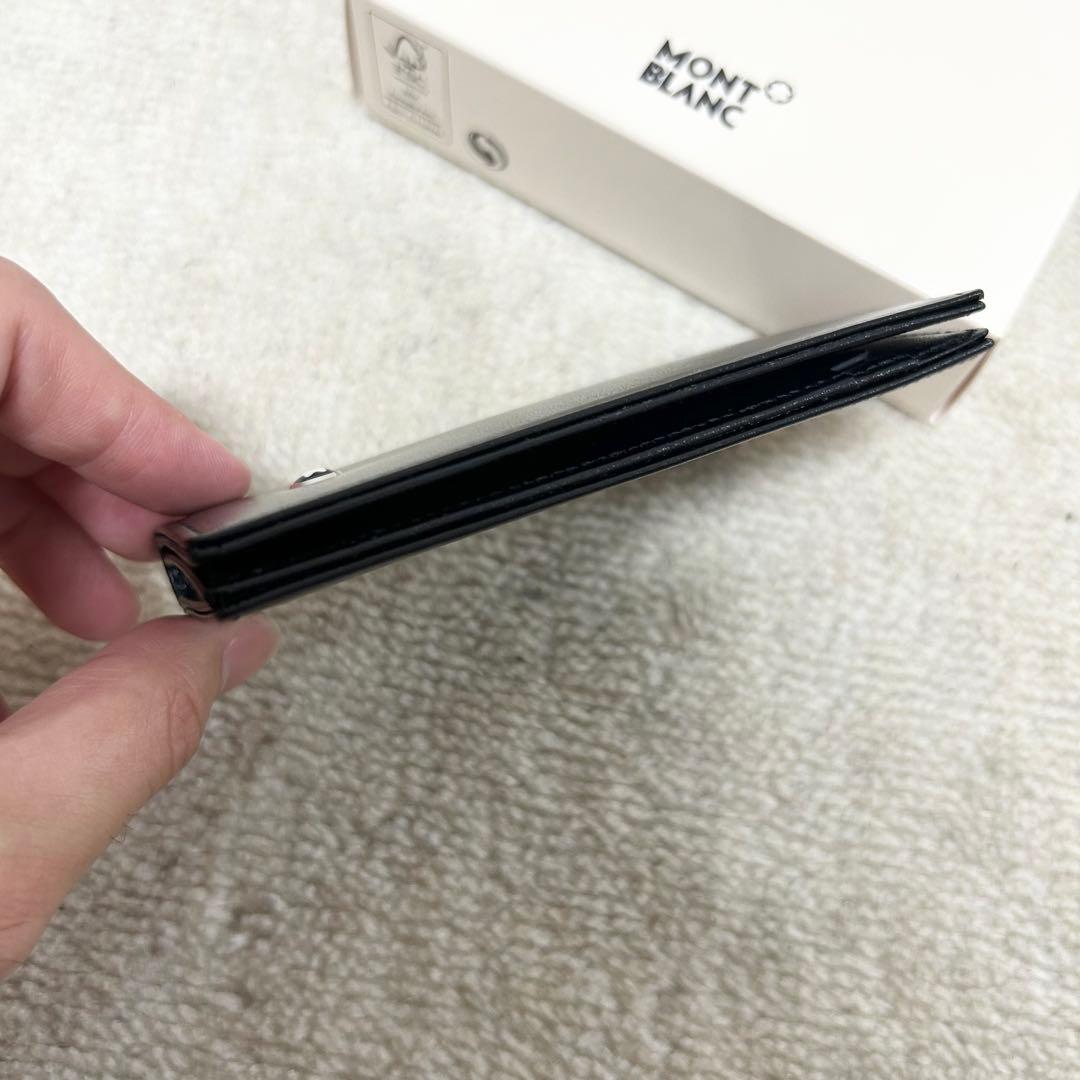 新品未使用　モンブラン　カードケース　名刺入れ　カーフレザー　黒　レザー　本革