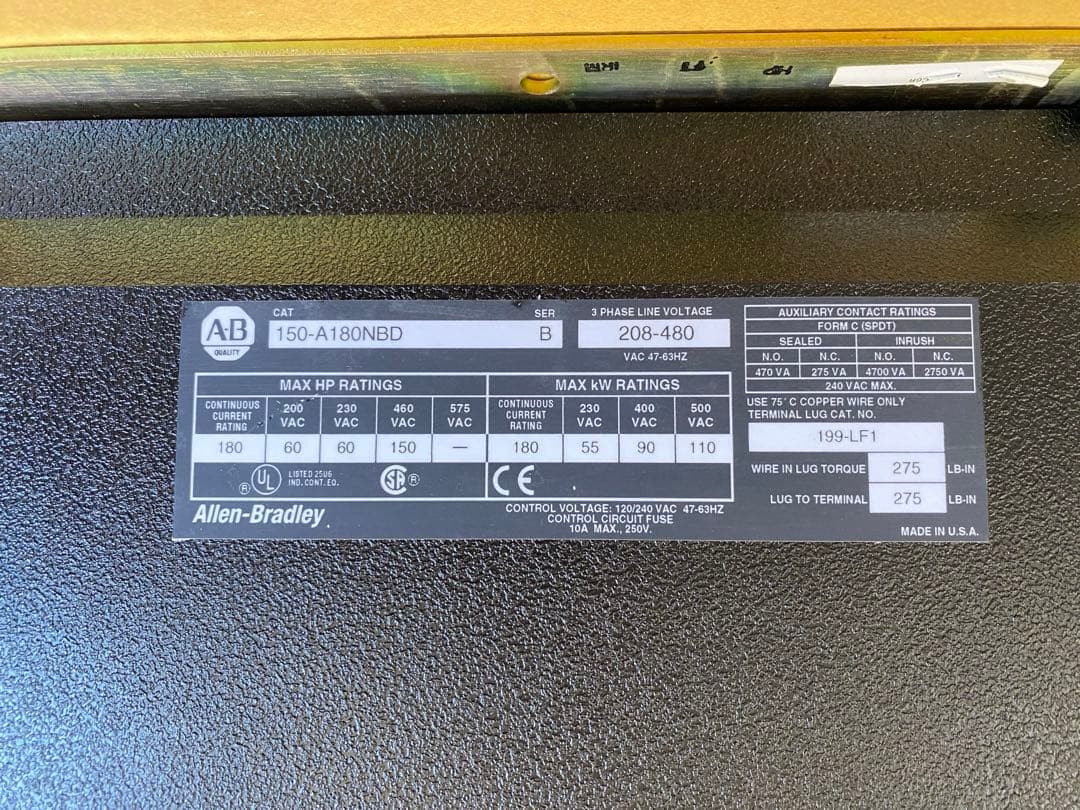 電源ユニット Allen-Bradley SMC PLUS 150-A180NBD