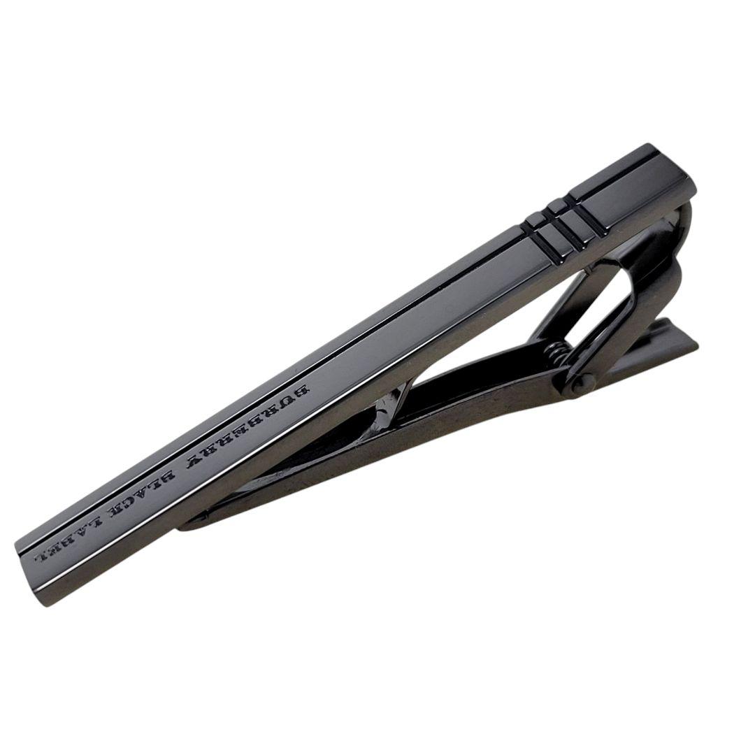 【極美品】BURBERRY BLACK LABEL ネクタイピン ブラック