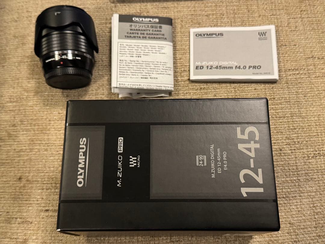 OM SYSTEM 12-45mm f/4 PRO ズームレンズ 一部使用感あり