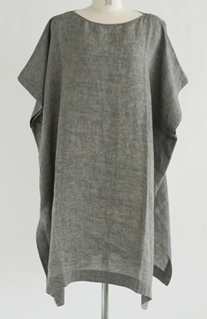 evam eva linen poncho(リネンポンチョ) sumi