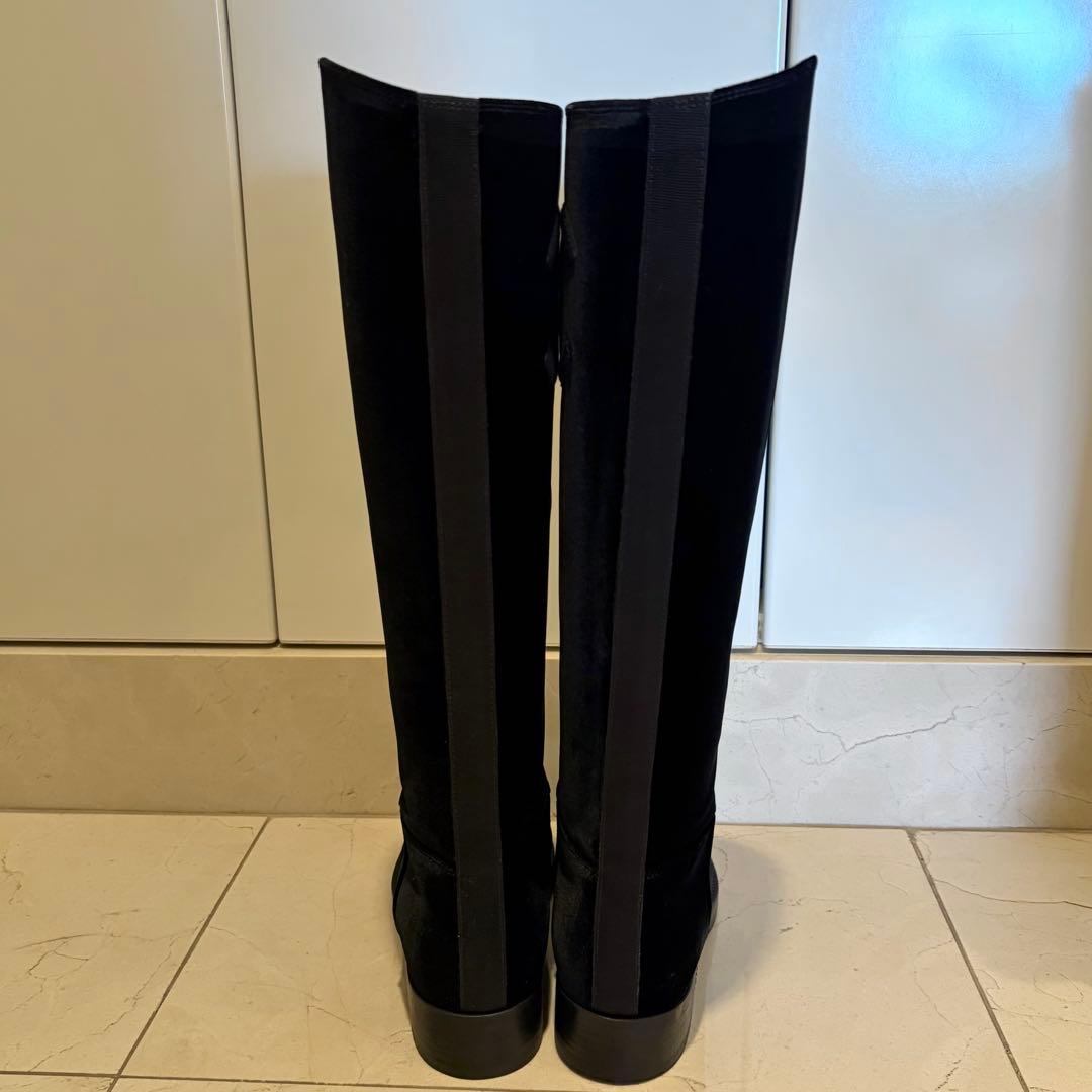 CHANEL ロゴ入りロングブーツ　36½