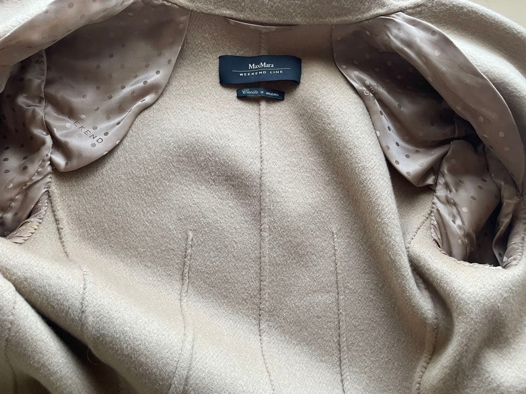 MaxMaraクチートアマーノ　ダブルフェイス　キャメルジャケット