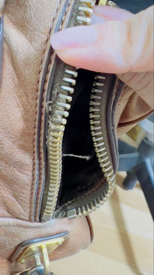 UOMOさん專用 PRADA ブラウン レザードラムバッグ