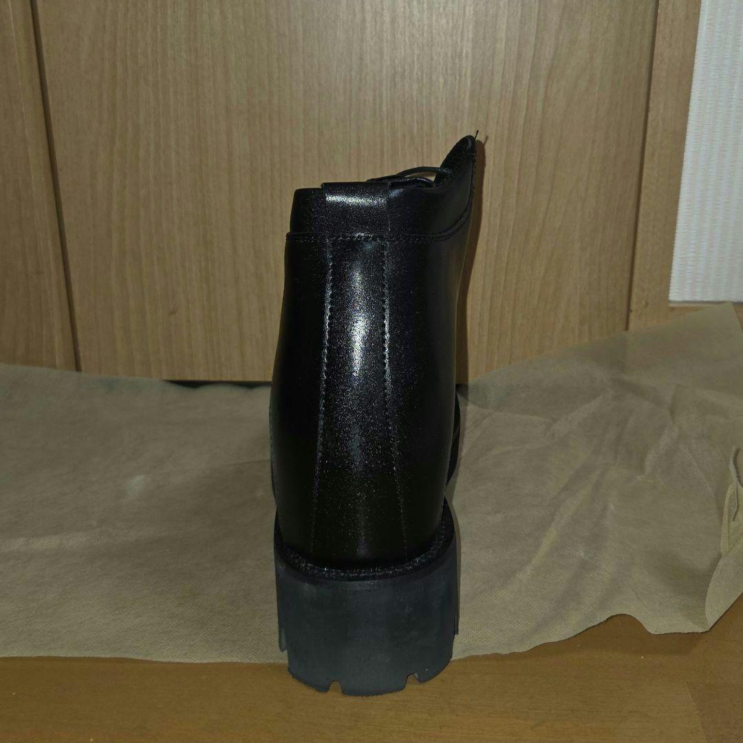 シークレットシューズ ブーツ 16cm ブラック コスプレ 革靴