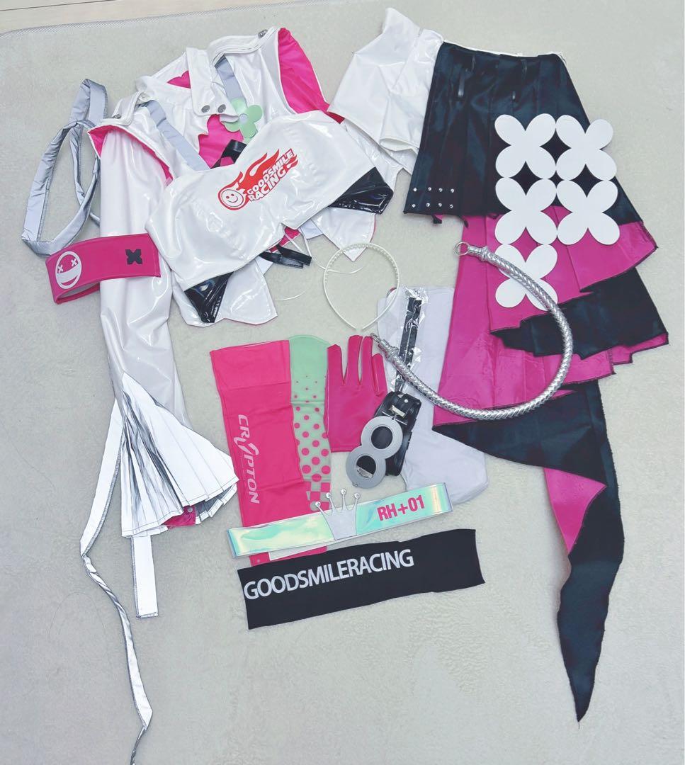 む*様 初音ミク レーシングミク2025 コスプレ衣装ブーツ付き