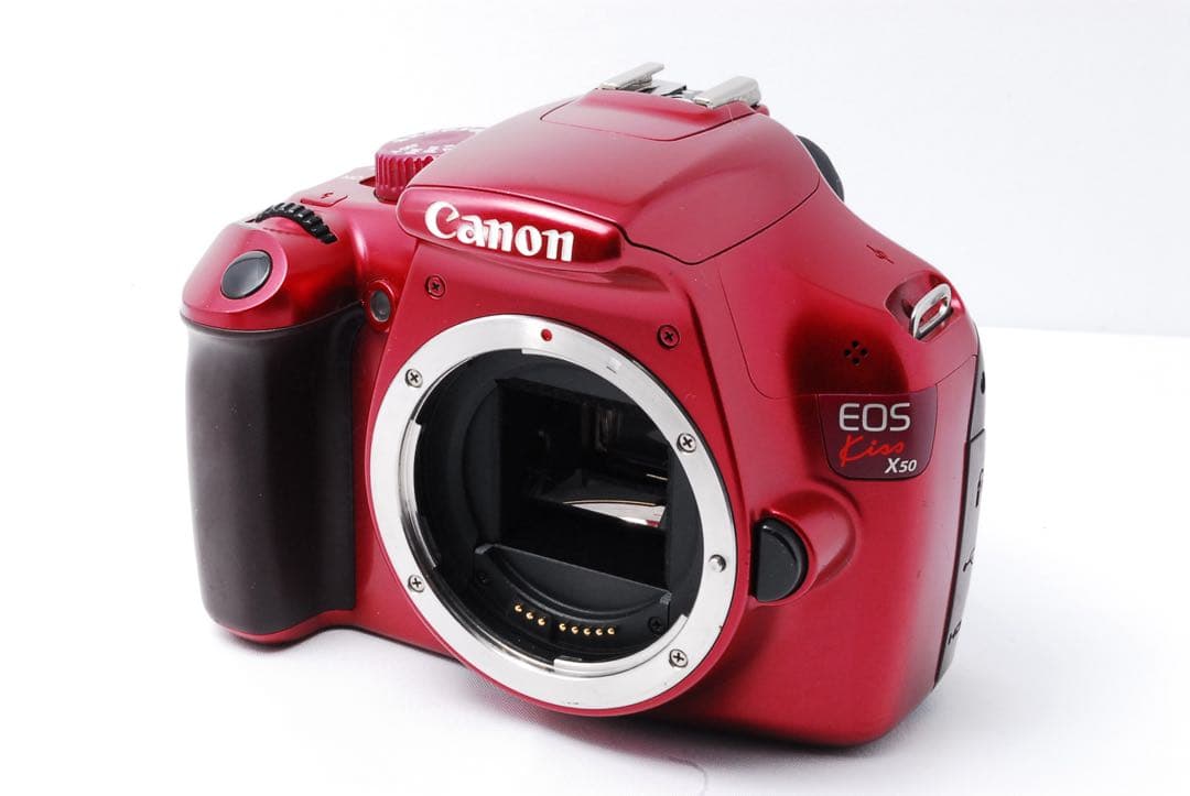 希少なレッドカラー❤️Canon EOS Kiss X50❤️返品保証あり✨一眼レフ