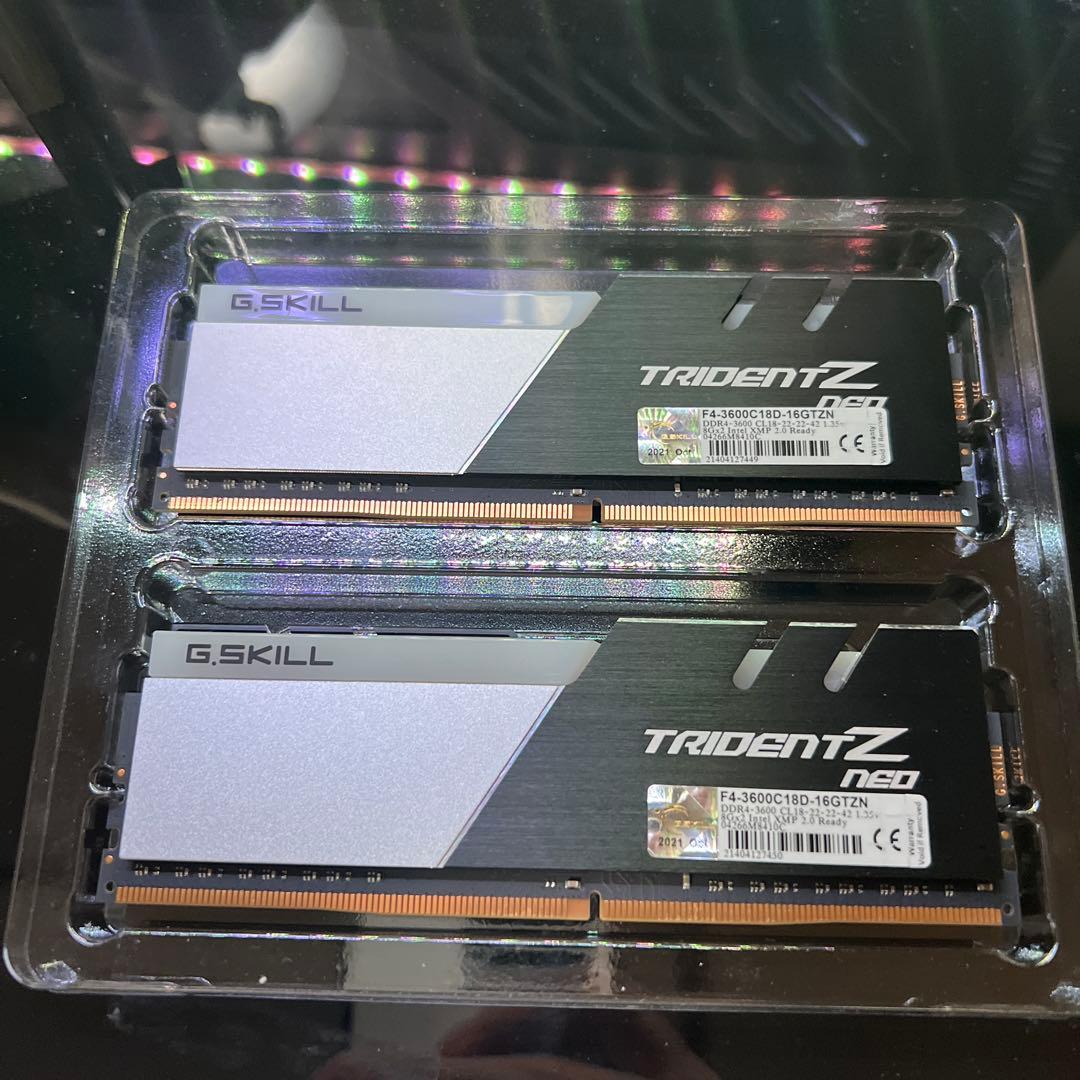 メモリー G.SKILL TRIDENT Z NEO 8GBx2 DDR4 3600MHz