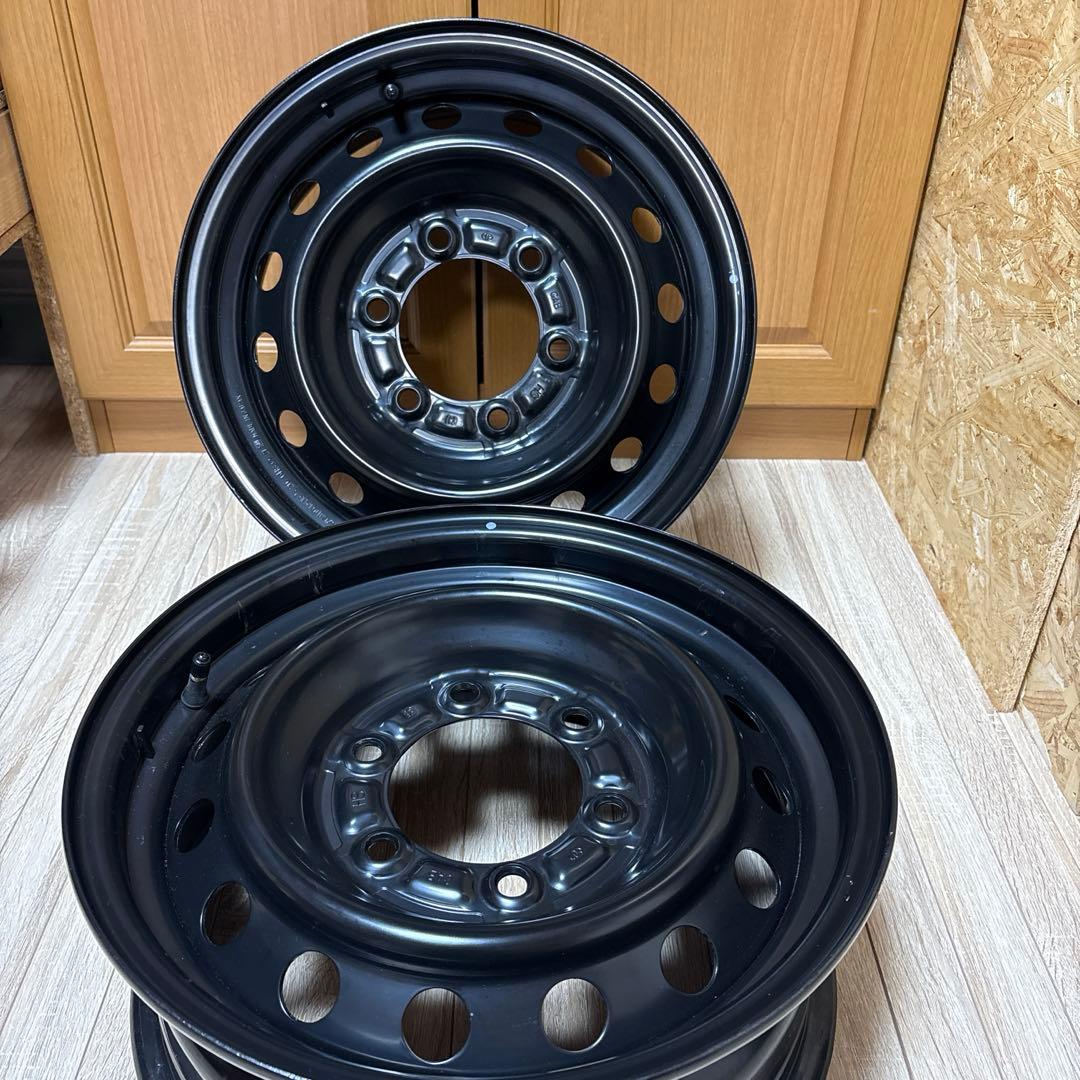 送料無料 ハイエース新車外し 純正 鉄ちん 15インチ