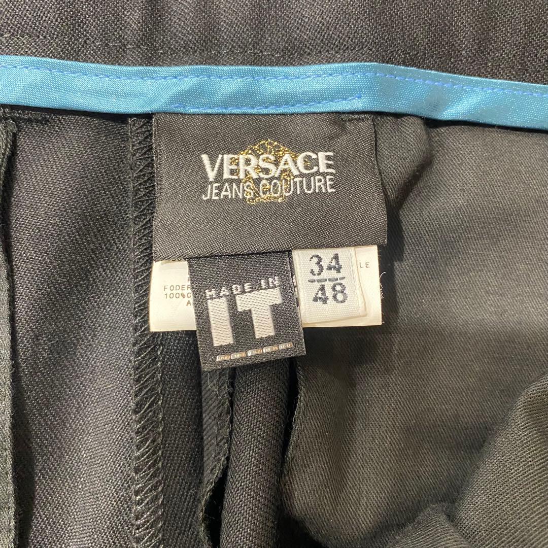 新品　ヴェルサーチ　メンズ　パンツ　スラックス　メデューサ　48　チャームタグ付