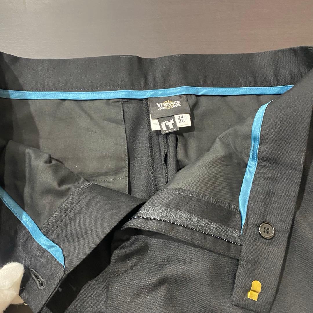 新品　ヴェルサーチ　メンズ　パンツ　スラックス　メデューサ　48　チャームタグ付