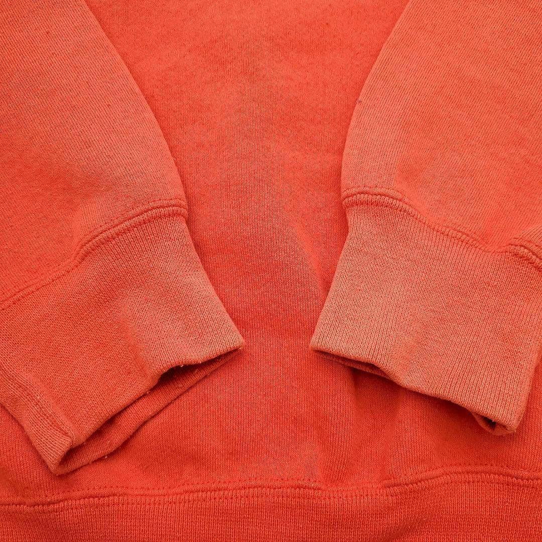 鬼フェード サーモンピンク USA製 Russell 前V スウェット 短丈 L