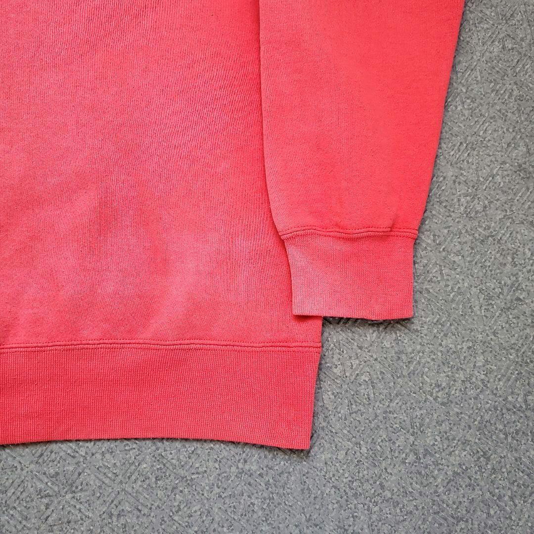 鬼フェード サーモンピンク USA製 Russell 前V スウェット 短丈 L