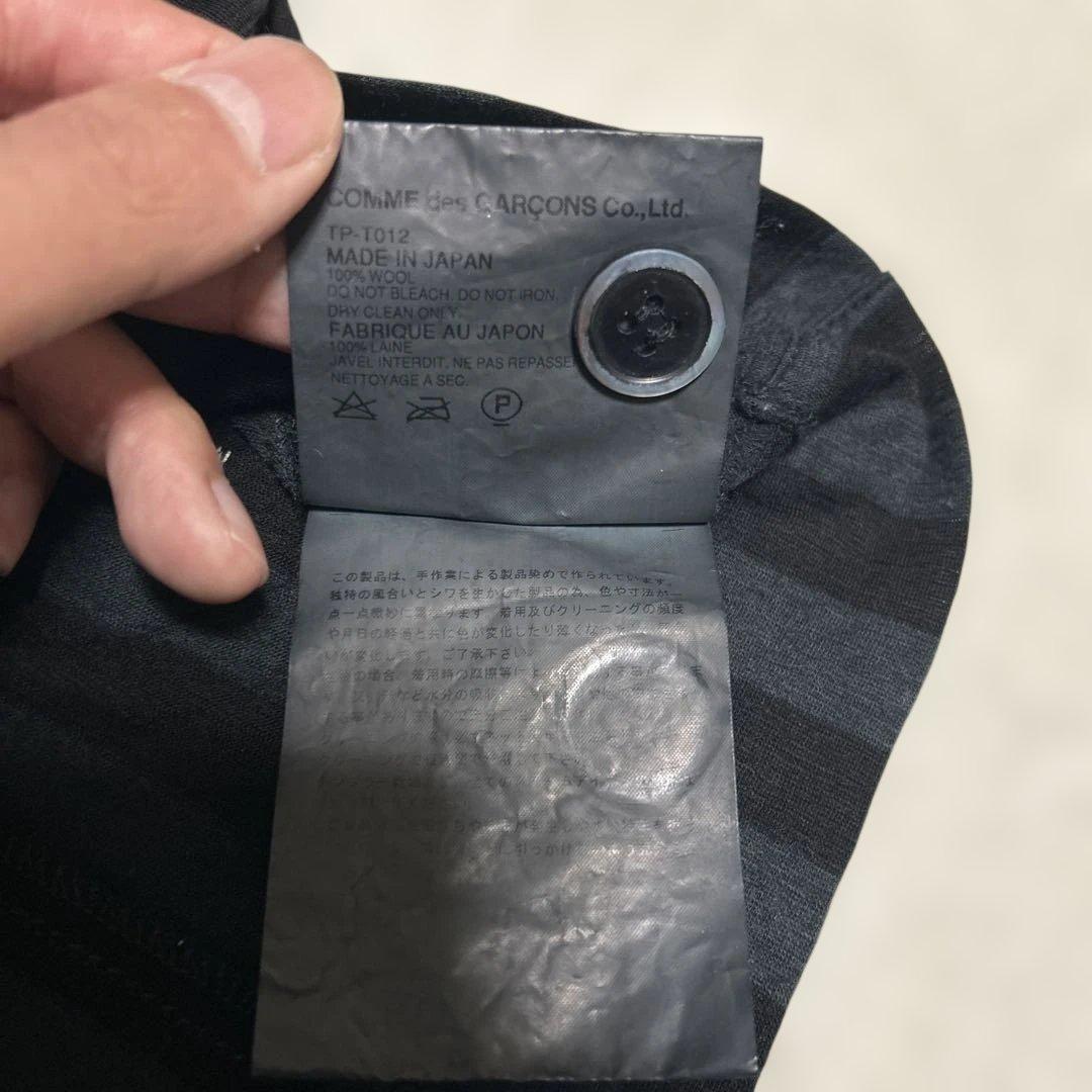 COMME des GARÇONS クロップドジャケット ブラックストライプ短丈