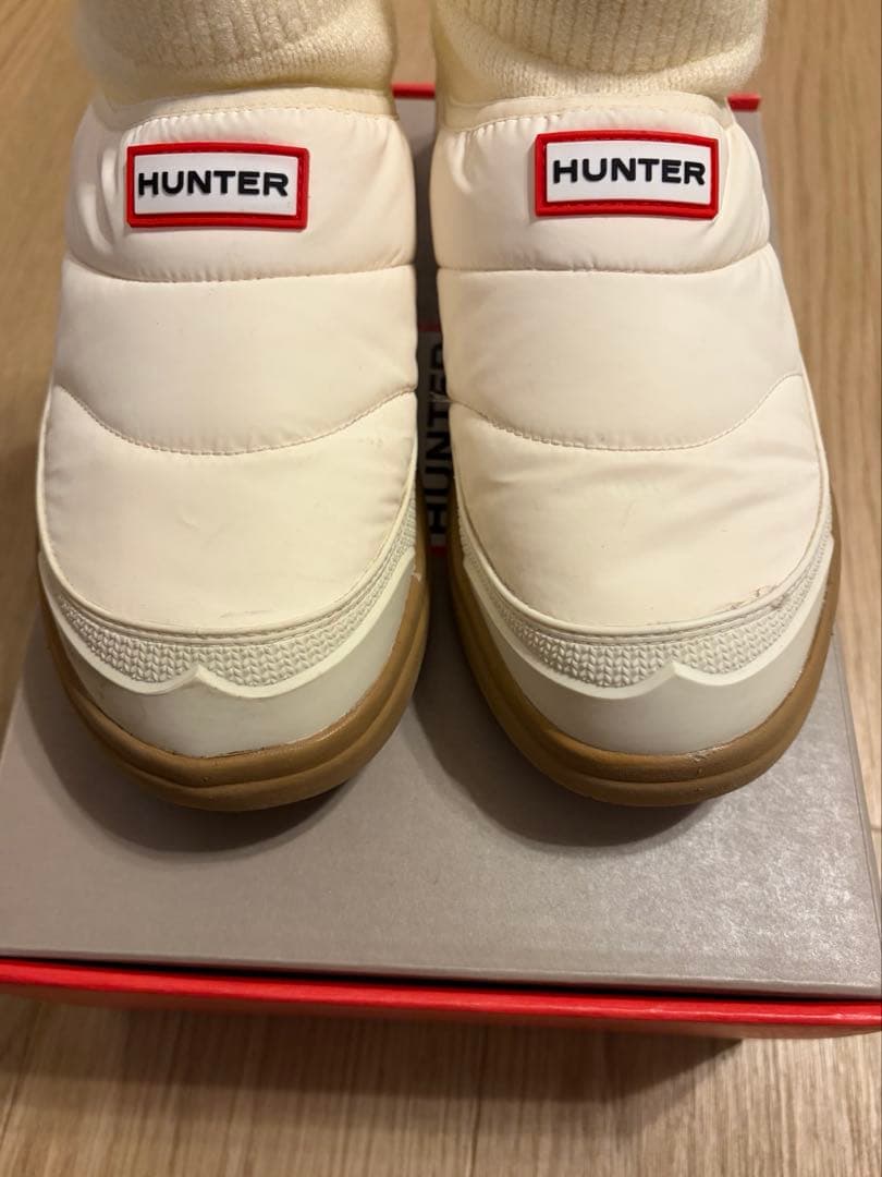 HUNTER ホワイト ブーツ
