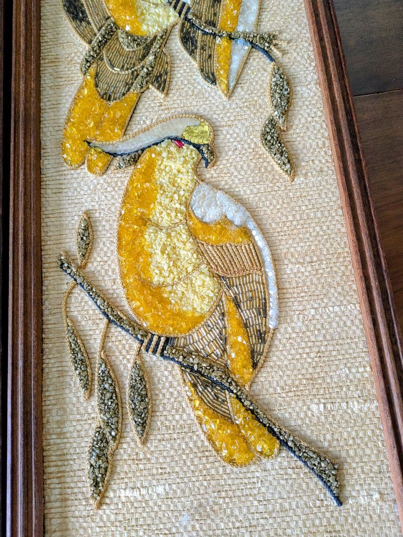 ヴィンテージグラベルアート壁掛け２個セット