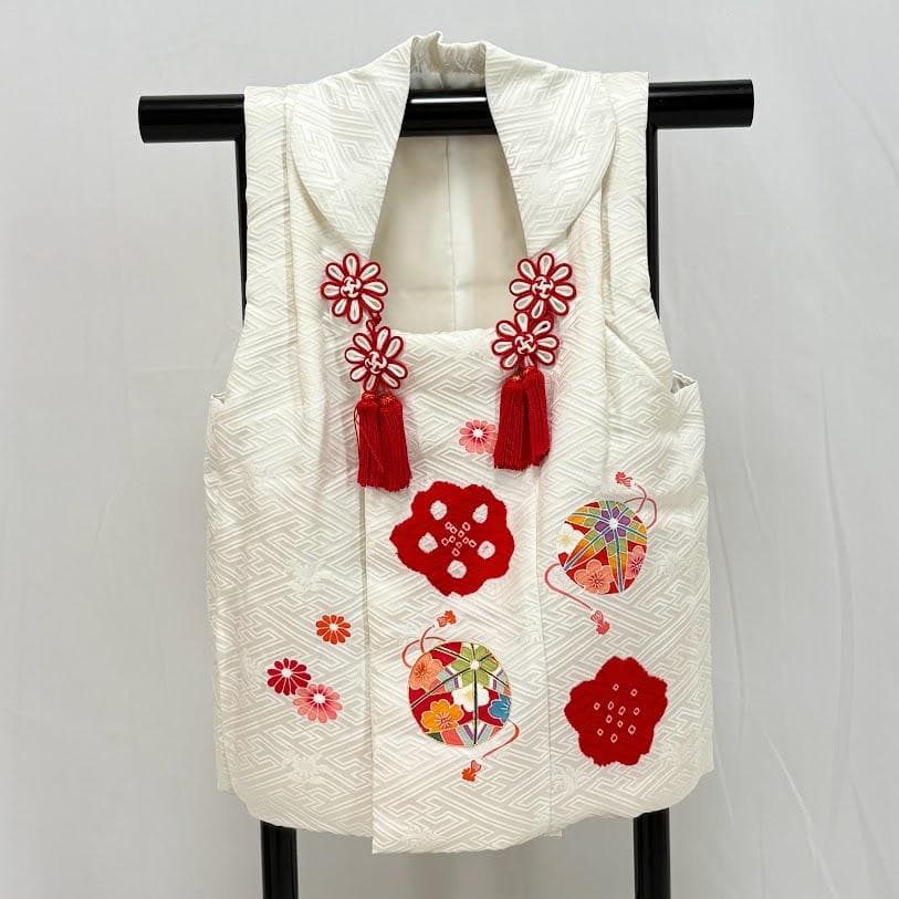 ゆりのはな　七五三　女の子　３歳　祝着　総絞り　総刺繍　金駒刺繍　正絹　I101