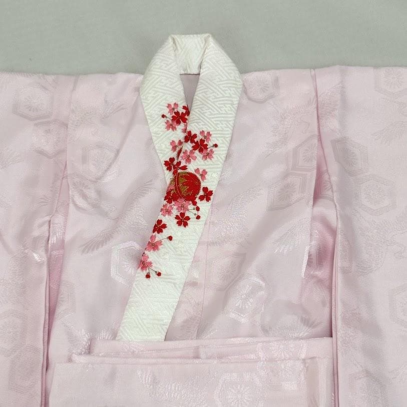 ゆりのはな　七五三　女の子　３歳　祝着　総絞り　総刺繍　金駒刺繍　正絹　I101