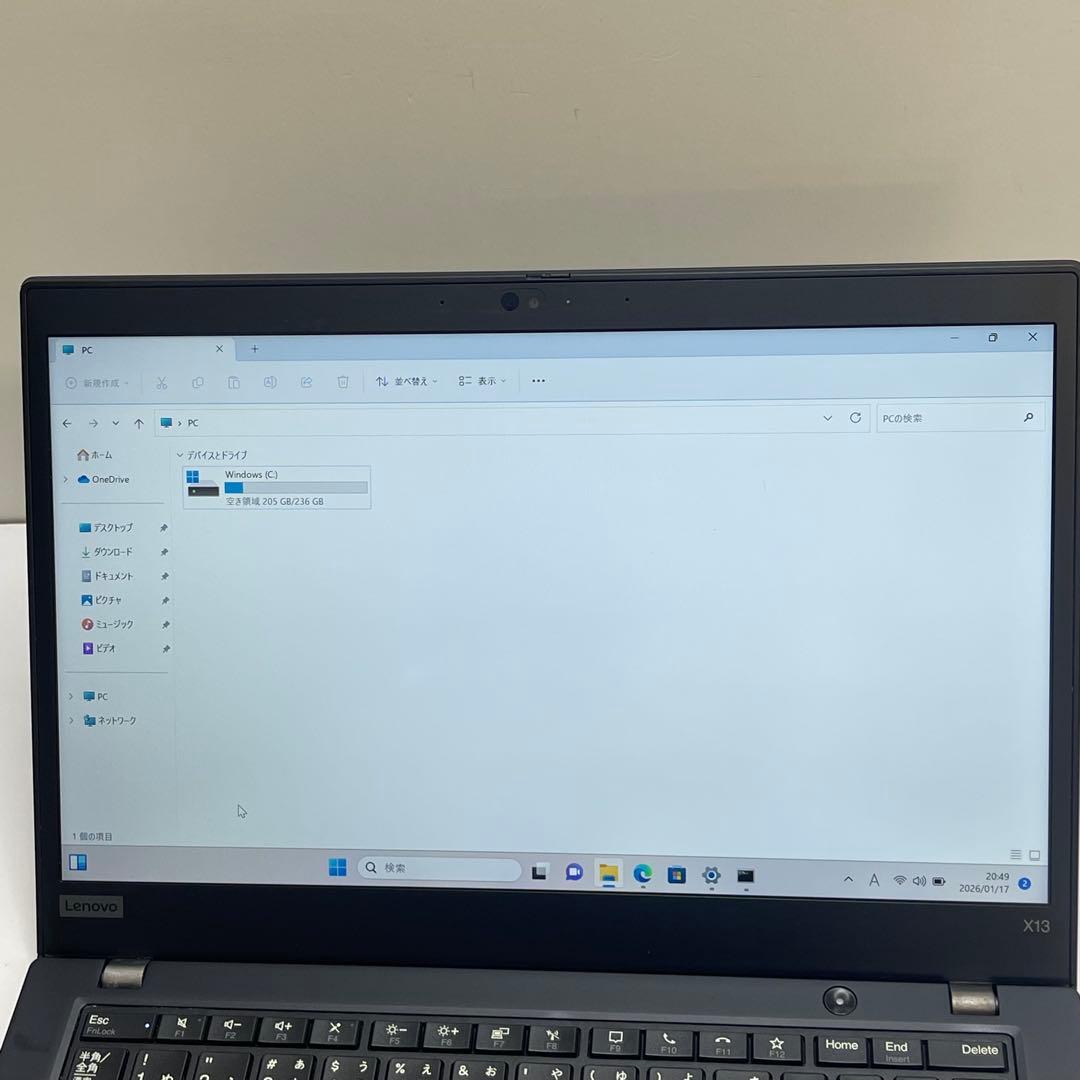 #822 レノボ ThinkPad X13 i5-10210U 8GB 256G