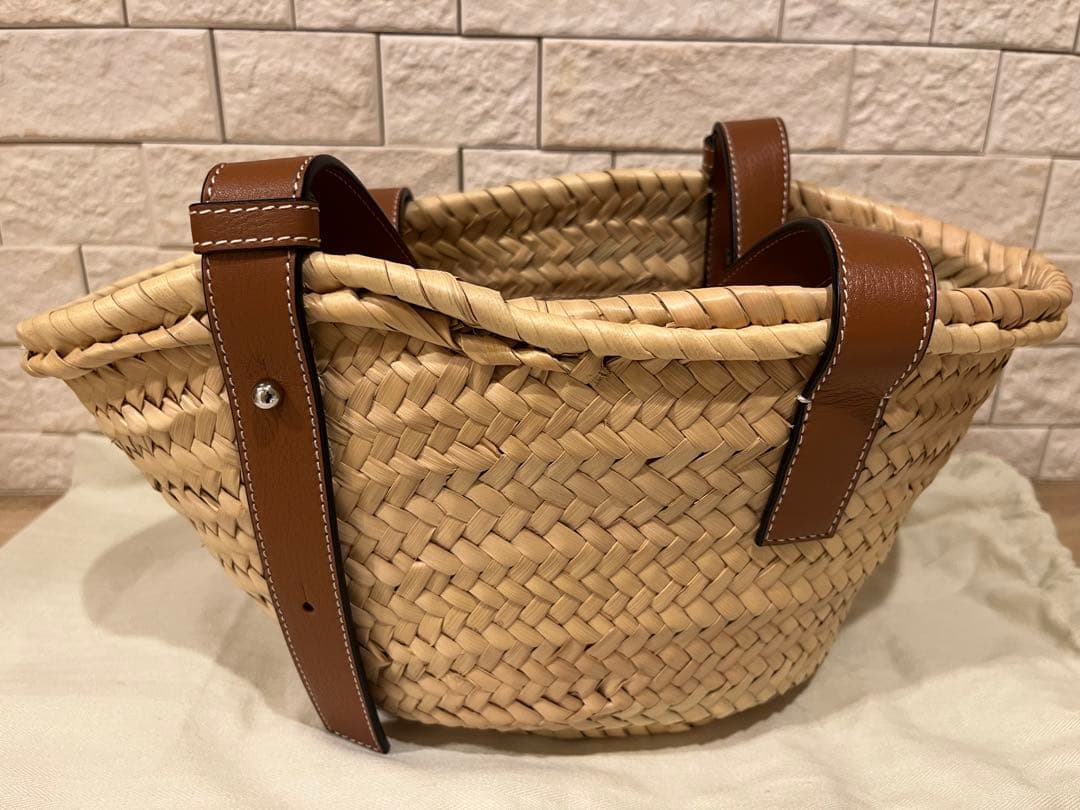 正規品 LOEWE ロゴ入り かごバッグ SMALL ロエベ スモール
