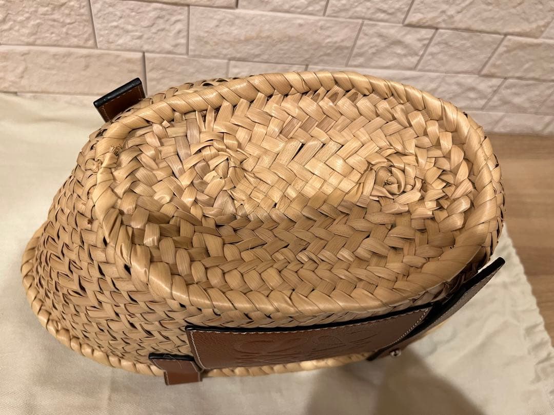 正規品 LOEWE ロゴ入り かごバッグ SMALL ロエベ スモール