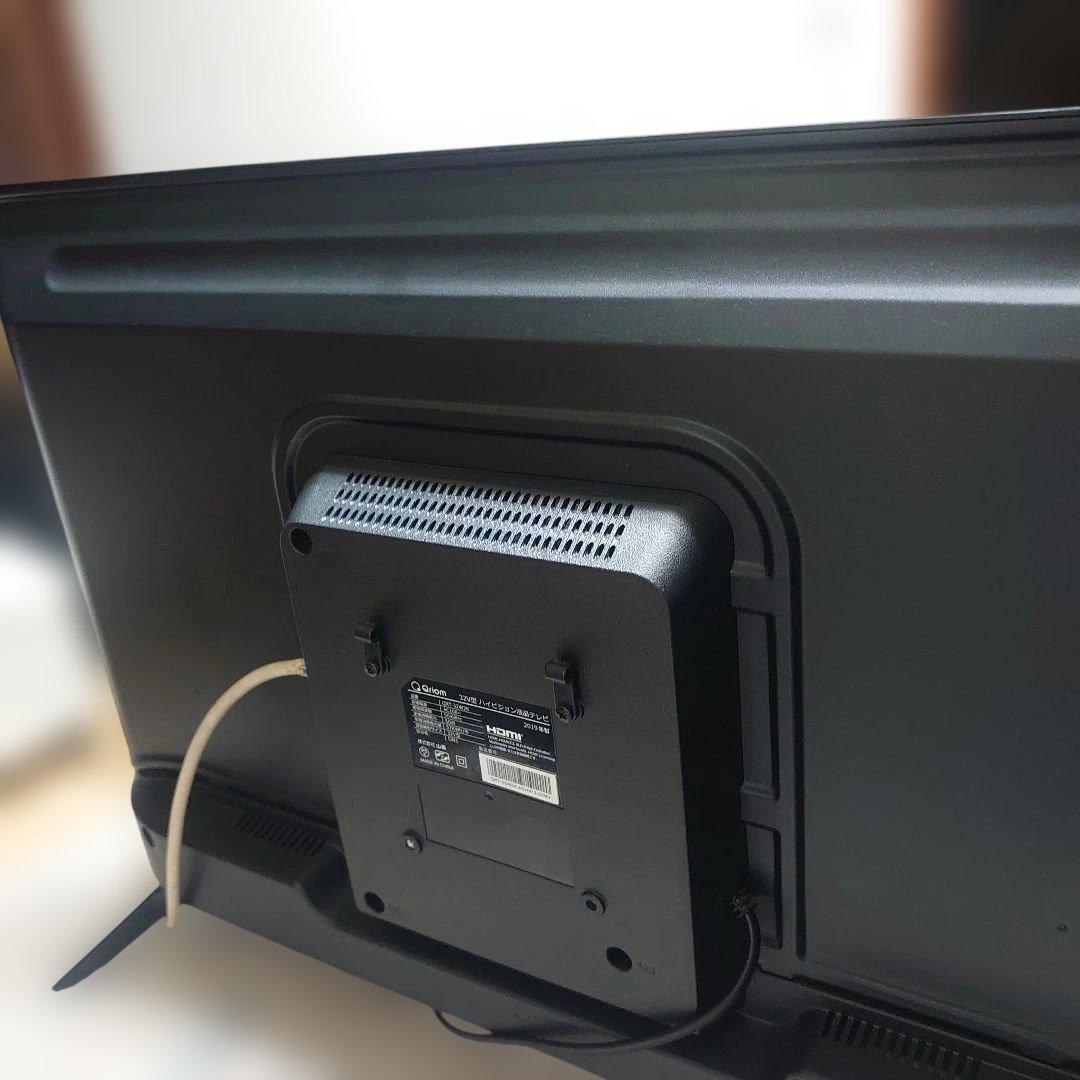 テレビ QRT-32W2K 裏番組録画 外付　HDD録画 裏番組録画対応
