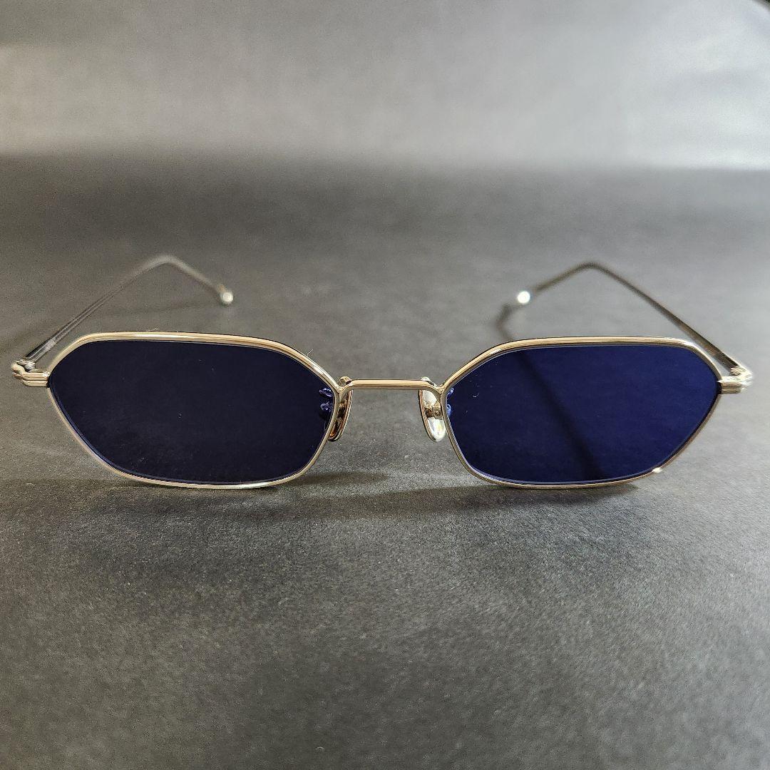 A.D.S.R. JASON 03 シルバー サングラス ネイビー ブルー