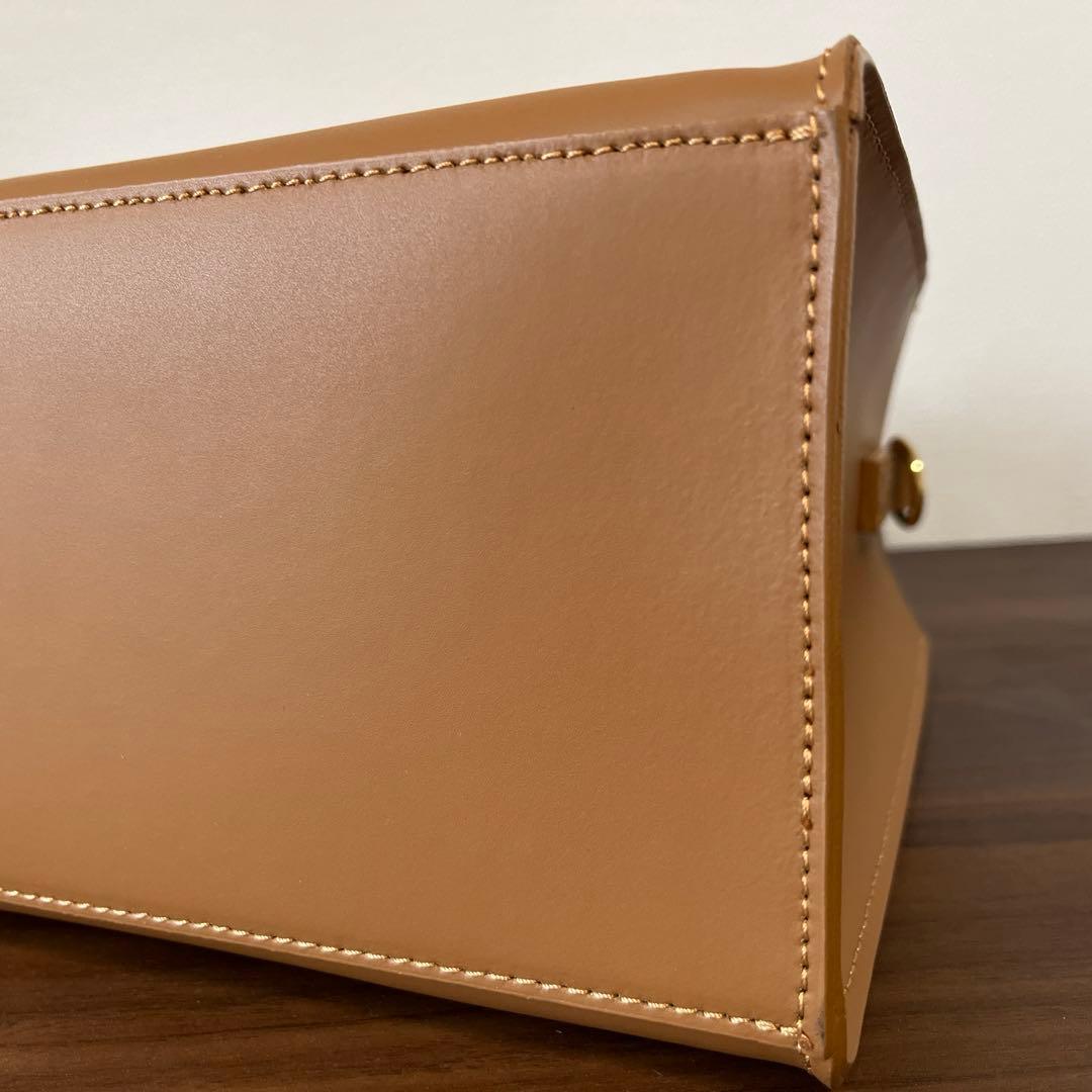 BEVINI バンブーハンドル ハンドバッグ ★スカーフはご希望の方へ