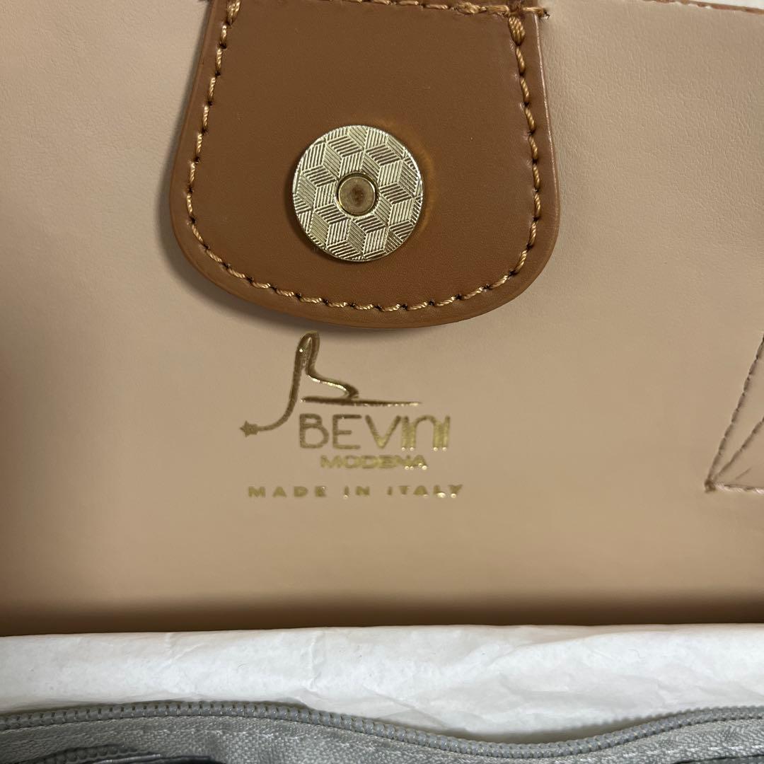 BEVINI バンブーハンドル ハンドバッグ ★スカーフはご希望の方へ