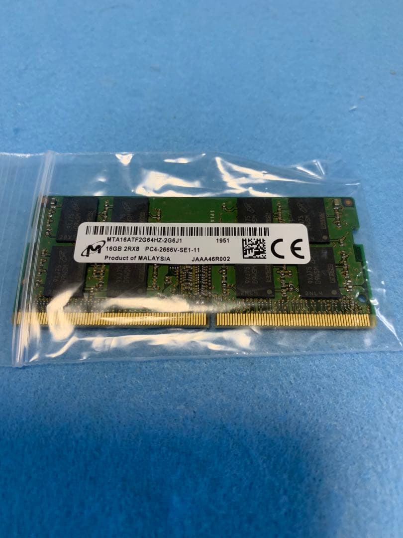 CRUCIAL(Micron)/DDR4-2666/16GB×2枚/合計32GB